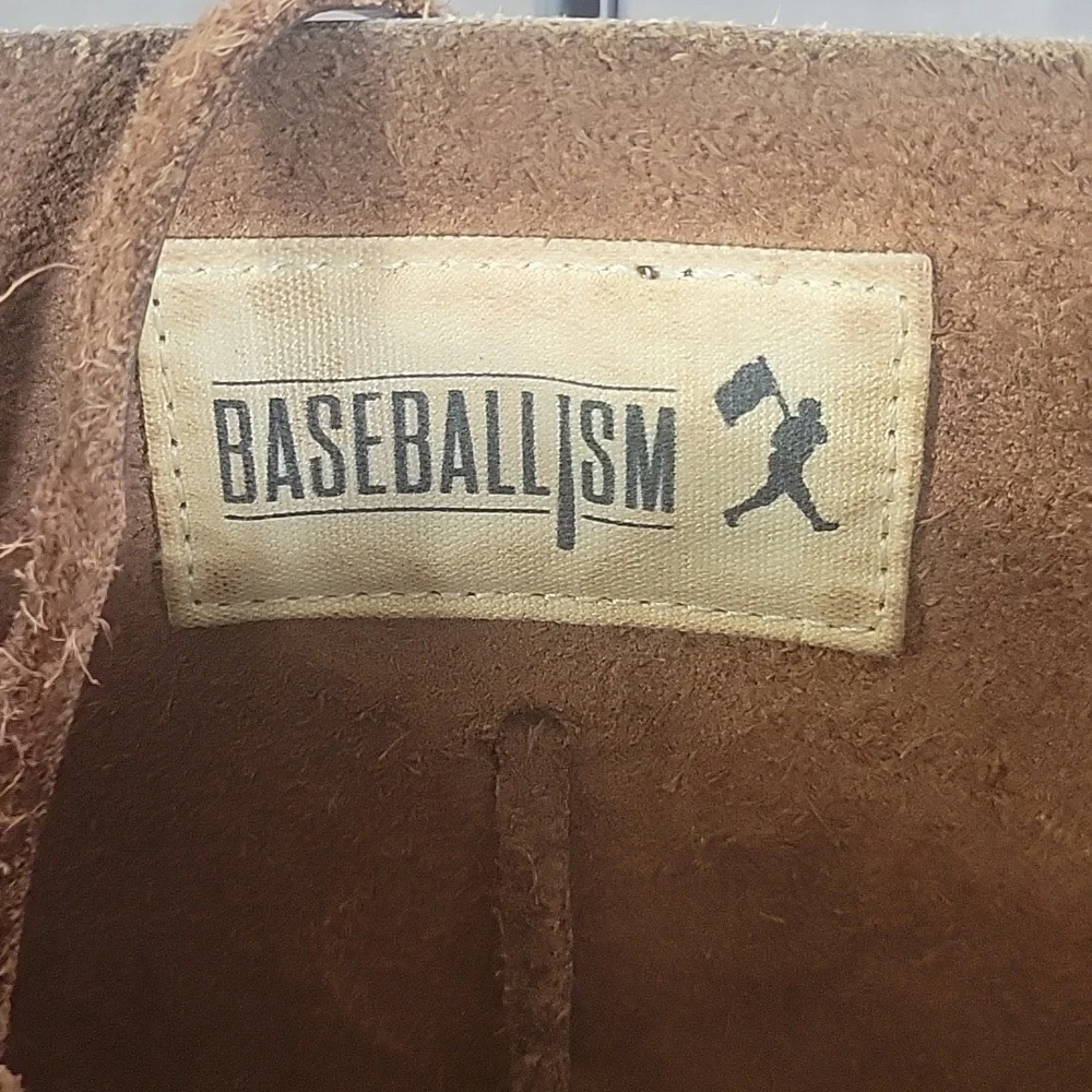 Large Baseballism Classic Brown Leather Tote Bag